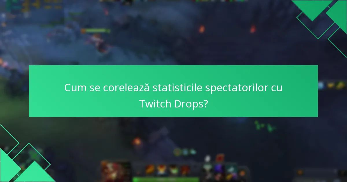 Cum se corelează statisticile spectatorilor cu Twitch Drops?