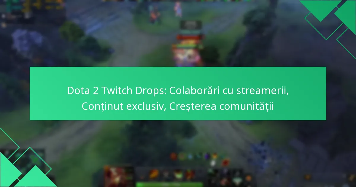 Dota 2 Twitch Drops: Colaborări cu streamerii, Conținut exclusiv, Creșterea comunității