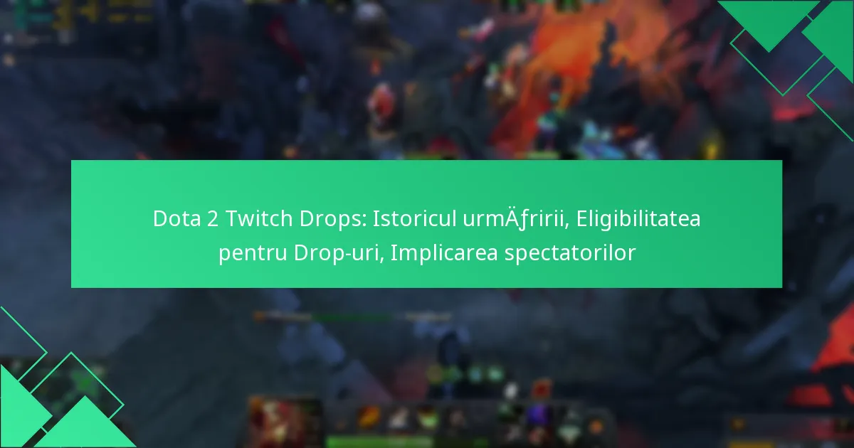 Dota 2 Twitch Drops: Istoricul urmăririi, Eligibilitatea pentru Drop-uri, Implicarea spectatorilor