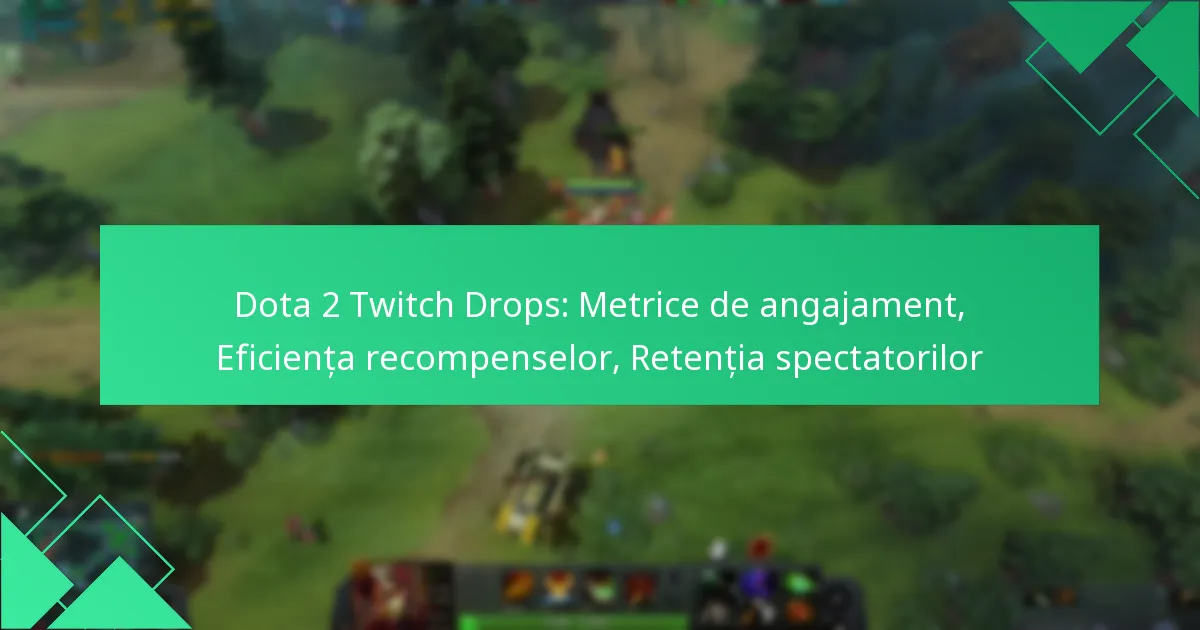 Dota 2 Twitch Drops: Metrice de angajament, Eficiența recompenselor, Retenția spectatorilor
